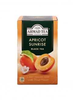 اشتري Ahmad Tea Black Tea, Apricot Sunrise Teabags, 20 ct (Pack of 6) - Caffeinated & Sugar-Free في الامارات