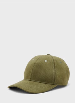 Buy Faux Suede Curve Peak Cap in UAE