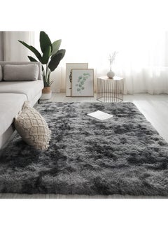 Buy Large Area Rugs Tie Dyed Fluffy Throw Ultra Soft Plush Fuzzy Non-Slip Carpets for Nursery and Living Room in UAE