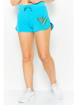 اشتري Women Sportswear Fit Training Short, Blue Combo في الامارات