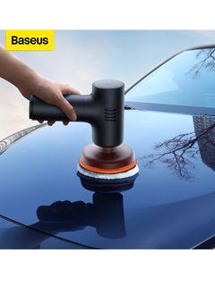 Buy Rechargeable Car Polisher, Wireless Mini Car Waxer, Lite Compact Cordless Electric Polisher, Car Polish (4000 mAh, 300 RPM Waxing and Polishing)  Black in UAE