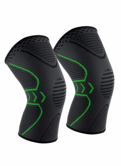 اشتري Knee Brace, Knee Compression Sleeve Support for Men & Women | Knee Support for Running, Basketball, Weightlifting, Gym, Workout, Sports  2 PCS في الامارات