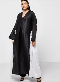 Buy Color Block Abaya With Sheila in Saudi Arabia