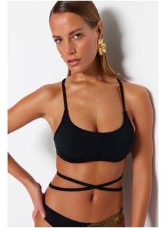 Buy Black Bralette Tie Bikini Top TBESS22BU0264 in Egypt