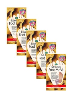Buy Purederm Exfoliating Foot Mask Peels Away Calluses And Dead Skin In 2 Weeks 5 Pack 5 Treatments, Regular, Off White in UAE