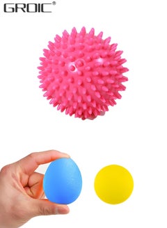 اشتري Massage Ball Set,Squeeze Balls for Hand Therapy Set (3 Pack) ,ack, Arm, Neck, Shoulder, Leg Circulation Roller,relief ball Relieve Wrist & Thumb Pain في الامارات