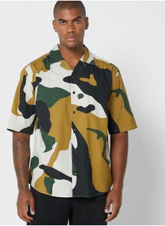 Buy Camo Aop Print Regular Fit Shirt in Saudi Arabia