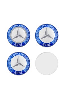 اشتري 4-Pieces Emblem Badge Sticker Wheel Hub Caps Center Cover (5.5x5.5cm) في الامارات