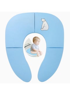 Buy Potty Training Seat Kids and Children, Travel Potty Training Seat Portable, Potty Toilet Seat, For Baby Girls Or Baby Boys, Blue in UAE