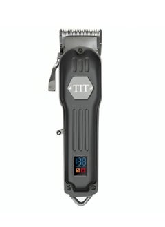 Buy Professional Cord and Cordless Hair Clipper TF-618 Black and Silver in Saudi Arabia