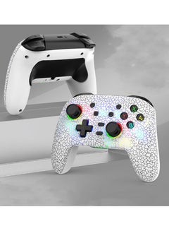 Buy New Switch PRO Wireless Game Controller Bluetooth Six Axis Tactile Dual Vibration Macro Programming With RGB Light Effect in Saudi Arabia