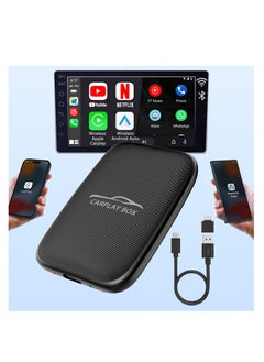 Buy 2-in-1 Wireless CarPlay and Android Auto Adapter for Factory Wired CarPlay Cars - CarPlay Dongle with Built-in Netflix and YouTube - Convert Wired to Wireless CarPlay Adapter in UAE