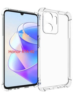 اشتري Phone Case For Honor X7A Crystal Clear Ultra Slim Anti Scratch Shockproof Protective TPU Back Cover في السعودية