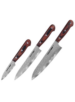 اشتري Samura Kaiju Set Of 3 Kitchen  Knives: Paring Knife Utility Knife Chef'S Knife في الامارات