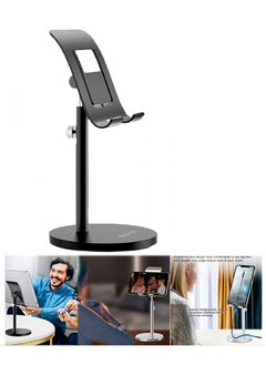 Buy Adjustable Aluminum Alloy Desktop Holder For Mobiles and Tablets in UAE