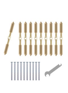 Buy 10-Piece Box Screw Support Bar Kit, Model 86 Repairer, Switch Socket Bar, Wall Mount Repair Electrical Accessory Tool (Gold) in UAE