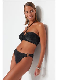 Buy Glitter Bikini Bottom with Black Accessories TBESS23BA00272 in Egypt