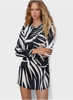 Buy Printed Knitted Dress in UAE