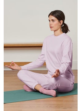 Buy Women Sports Fit Yoga Sweatshirt, Lilac in UAE