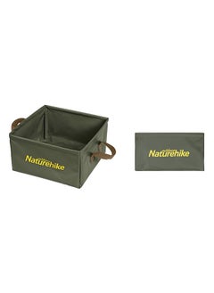 Buy H030 Foldable Square Bucket Army Green in Saudi Arabia