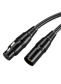 اشتري XLR Microphone Cable Male To Female 3 Pin Cannon Balanced Extension Cable for Recording Applications, Mixers, Speaker Systems, DMX Lights,Mixer,Amplifiers (5 Meters) في السعودية