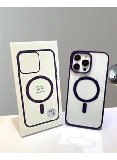 اشتري iPhone 11 Pro Max Clear Case Magnetic Purple في الامارات