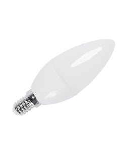 Buy LED bulb, candle 5 watt, transparent white 6500K in Egypt