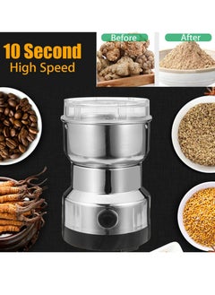 اشتري Multifunction Smash Machine Electric Cereals Grain Grinder Mill Spice Herbs Pulverizer Grinding Machine Tool Stainless Steel Electric Coffee Bean Grinder في السعودية