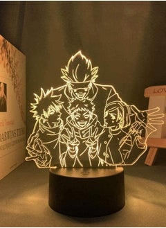 اشتري Multicolour Jujutsu Kaisen Anime 3D Lamp Satoru Gojo Itadori Yuji Kugisaki Nobara LED Night Light Team Light Jujutsu Kaisen for Birthday Gift 16 Color في الامارات