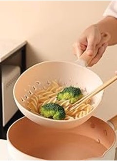 Buy Eagle Shop Pasta & Vegetable Colander Heat Resistant Multicolor (2 Pieces Only) Get it - igle shop..+. in Egypt