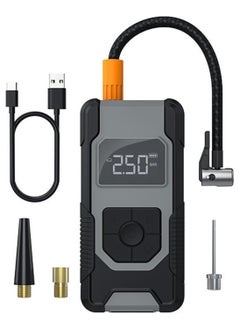 Buy Cordless Car Tire Inflator | 120W with 7500mAh Portable Charger, High Brightness LED Light and Powerful Rechargeable Lithium Battery in Saudi Arabia