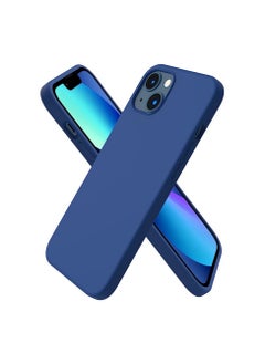 اشتري Compatible with iPhone 14 (6.1 Inch) Case, Liquid Silicone Case, Full Body Protective Cover, Shockproof, Slim Phone Case, Anti-Scratch Soft Microfiber Lining - Royal Blue في مصر