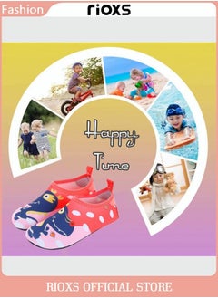 Buy Water Shoes Beach Socks for Kids Toddler Baby Girls Boys Barefoot Quick-Dry Non-Slip Swim Socks Aqua Water Shoes for Beach Swimming Pool Water Park in Saudi Arabia