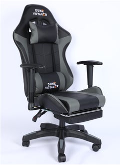 Buy Ergonomic Gaming Chair With Pedals, with 2D Adjustable Armrests, Memory Foam Seat, Adjustable Backrest (90°-135°), Lumbar and Head Pillow, 360-Degree Swivel, PU Leather for Gaming, Working, Relaxing in Saudi Arabia