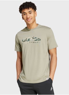 Buy Camo Linear Graphic T-Shirt in UAE