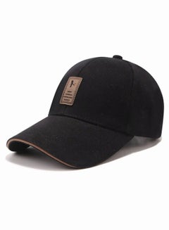 Buy Baseball Cap Men Outdoor Casual Baseball Snapback Cap Adjustable Sun Protection Sun Hat Black in Saudi Arabia