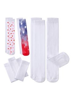 Buy SYOSI 6 Pairs Blank White Sublimation Socks Sublimation Printable Athletic Youth Socks for Men Women Festivals, Holiday, Party, Birthday Personalized DIY Socks in UAE