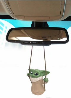 اشتري Car Hanging Accessories Yoda,Swing Smiling Small Yoda Man,Car Mirror Hanging Accessories,car Decoration Charm Pendant,Car Mirror Suspension Decoration,car Charm Decoration في الامارات