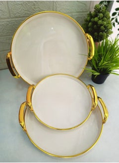 Buy Set of 3 pieces of melamine serving tray in Egypt