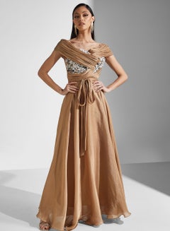 Buy Ruffle Printed Dress in UAE