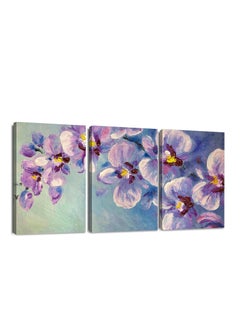 Buy 3 Pieces Cotton Canvas Painting 90cm x 42.5cm 30mm Thick High Quality Digital Print - UV Coating for Scratch Protection and Color Protection - Modern Designs - No Nails Required for Installation with Self Adhesive in Egypt