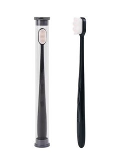 Buy Micro Nano 10000+ Floss Bristle Toothbrush White/Black in UAE