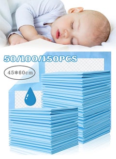 Buy Baby Disposable Changing Pad, 50/100/150 Pack Soft Waterproof Mat, Portable Diaper Changing Table & Mat, Leak-Proof Breathable Underpads Mattress Play Pad Sheet Protector in Saudi Arabia