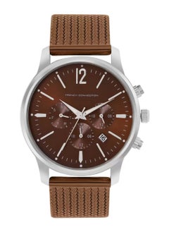 Buy Men Textured Dial & Bracelet Style Straps Analogue Watch FCN00056E in UAE