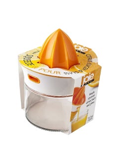 Buy Dishwasher Safe Squeeze and Pour Citrus Juicer Clear and Orange 399 ml 29600 in Saudi Arabia