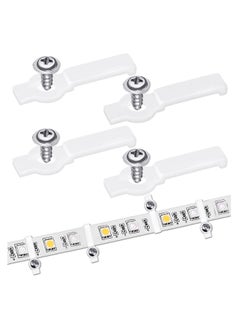 اشتري Strip Light Mounting Brackets Effortlessly Mount LED Light Strips with 200 Piece Clip and Screw Set Perfect for 10mm Wide Non Waterproof LED Light Strip في السعودية