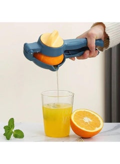 Buy Manual Lemon & Lime Squeezer | Heavy-Duty Handheld Citrus Juicer for Fresh Juice Extraction - Easy-to-Use and Durable-Blue in Egypt