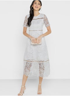 اشتري Ladder Lace Detail Dress في الامارات