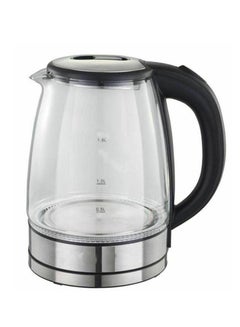 اشتري Electric Steam Tube Tea Kettle Capacity 2 Liters Black/Silver Model 222 في الامارات
