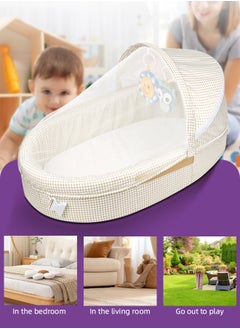 Buy Baby Nest Baby Portable Travel Cot Bed Infant Cot With Mosquito Net in UAE